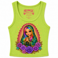 Mi Virgencita Ribbed Tank Top 💜💚