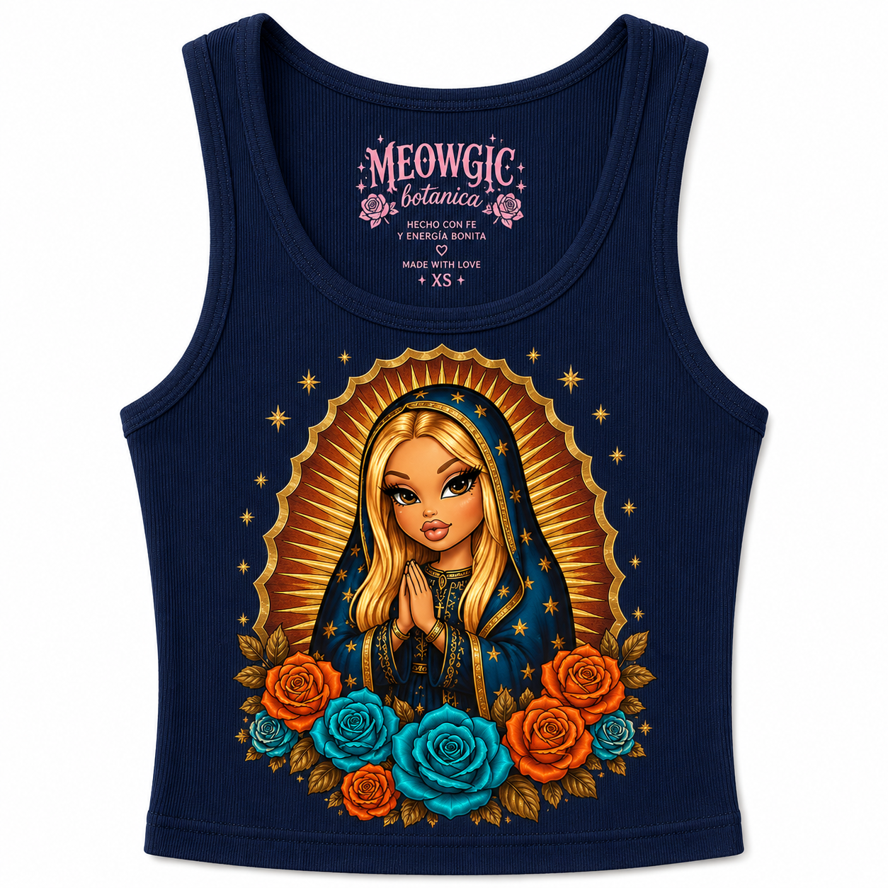 Mi Virgencita Ribbed Tank Top 🤍✨