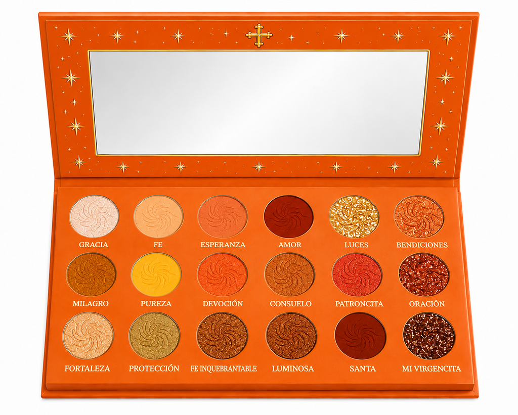 🧡 Mi Virgencita™ Atardecer Dorado Eyeshadow Palette
